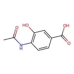 4-Acetamido-3-hydroxybenzoic acid structure