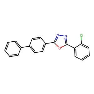 2-(2-Chlorophenyl)-5-(4-phenylphenyl)-1,3,4-oxadiazole structure