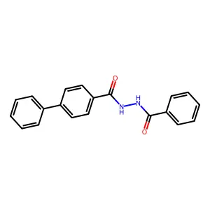 N'-benzoyl-4-biphenylcarbohydrazide structure