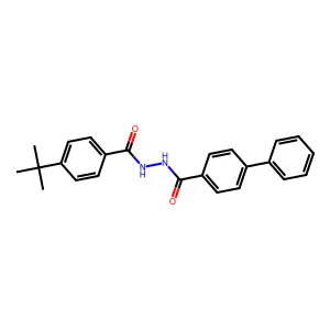 N'-(4-tert-butylbenzoyl)-4-phenylbenzohydrazide structure