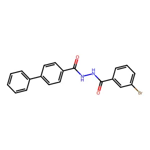 3-bromo-N'-(4-phenylbenzoyl)benzohydrazide structure