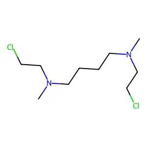 1,4-Butanediamine, N,N'-bis(2-chloroethyl)-N,N'-dimethyl- structure