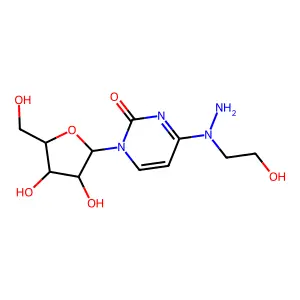 N-Amino-N-(2-hydroxyethyl)cytidine structure