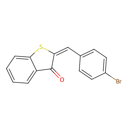 (2E)-2-[(4-bromophenyl)methylidene]-1-benzothiophen-3-one structure