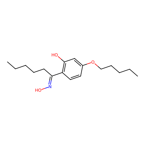 2-(N-hydroxy-C-pentylcarbonimidoyl)-5-pentoxyphenol structure