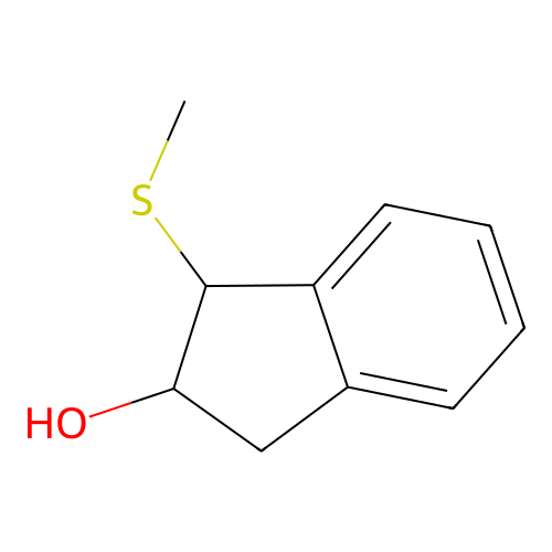 2-Hydroxy-1-methylthioindane structure