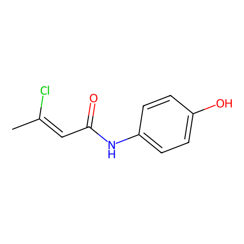 Crotonanilide, 3-chloro-4'-hydroxy- structure