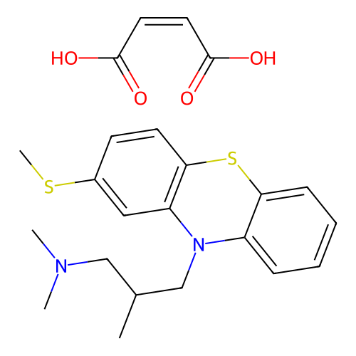 Methiomeprazine maleate structure