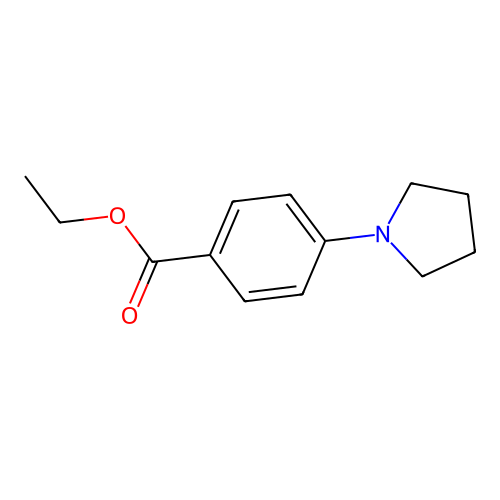 Ethyl 4-(pyrrolidin-1-yl)benzoate structure