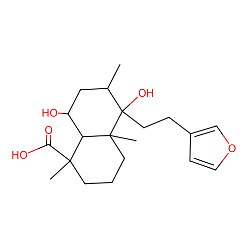 Marrubiinsaeure structure
