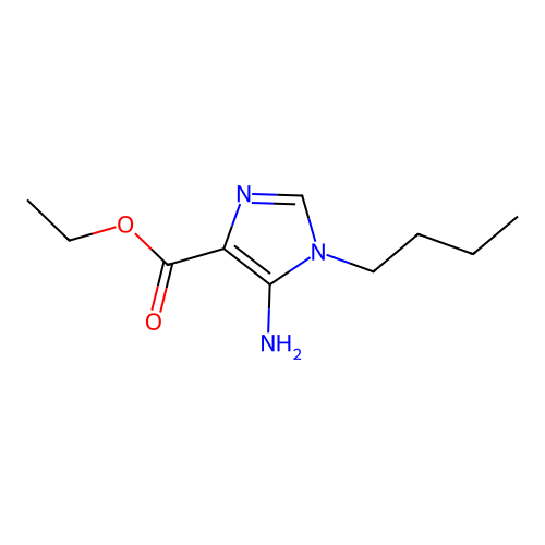 ethyl 5-amino-1-butyl-1H-imidazole-4-carboxylate structure