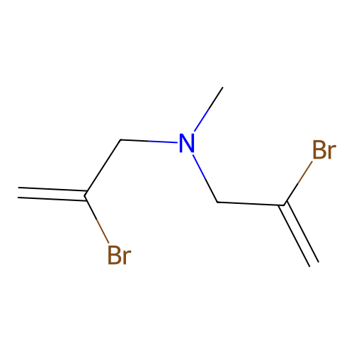 2-bromo-N-(2-bromo-2-propenyl)-N-methyl-2-propen-1-amine structure