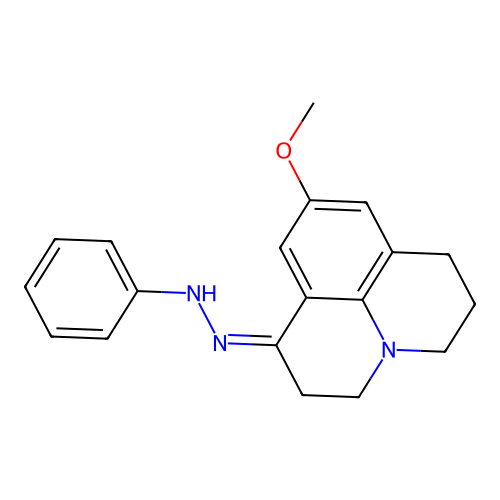 1H, 2,3,6,7-tetrahydro-9-methoxy-, phenylhydrazone structure
