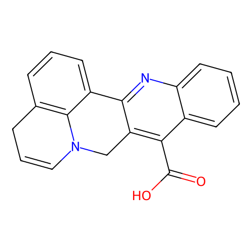 4H,8H-Benzo(b)quino(1,8-gh)(1,6)naphthyridine-9-carboxylic acid structure