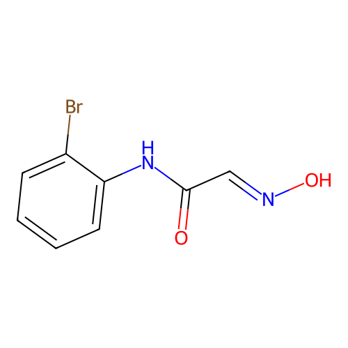 N-(2-bromophenyl)-2-(N-hydroxyimino)acetamide structure