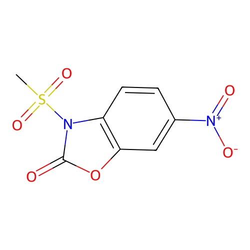 3-(methylsulfonyl)-6-nitro-1,3-benzoxazol-2(3H)-one structure