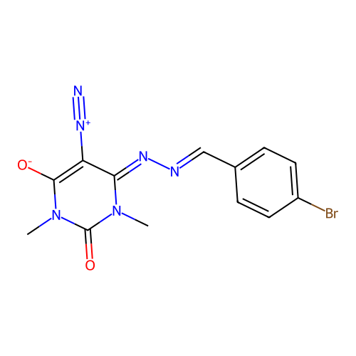 C13H11BrN6O2 structure