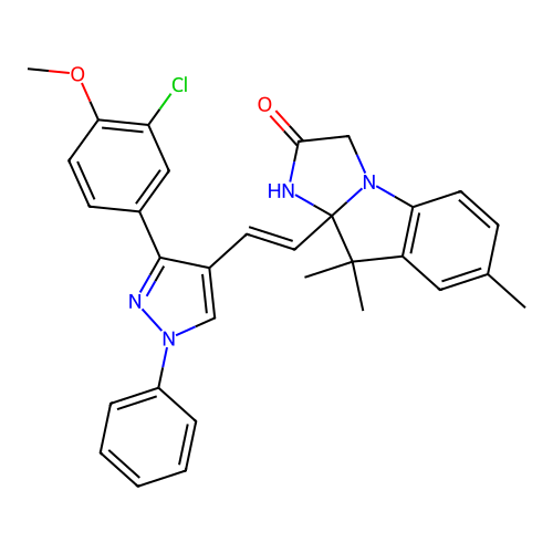 C31H29ClN4O2 structure