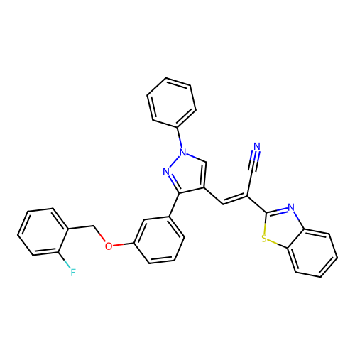 C32H21FN4OS structure