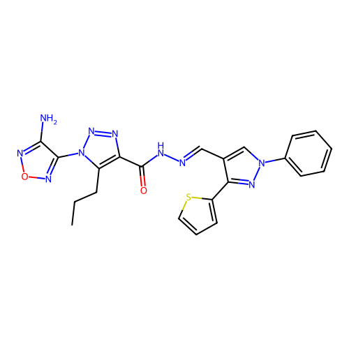 C22H20N10O2S structure