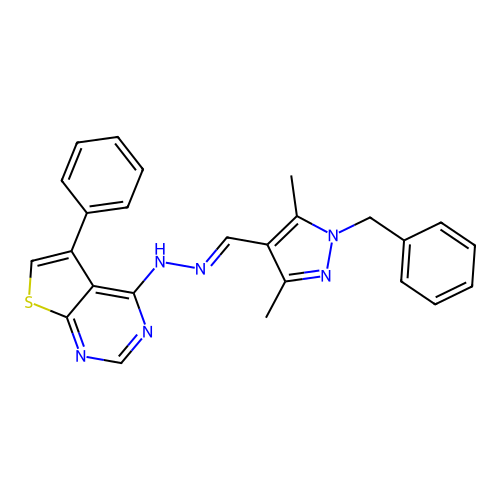 C25H22N6S structure