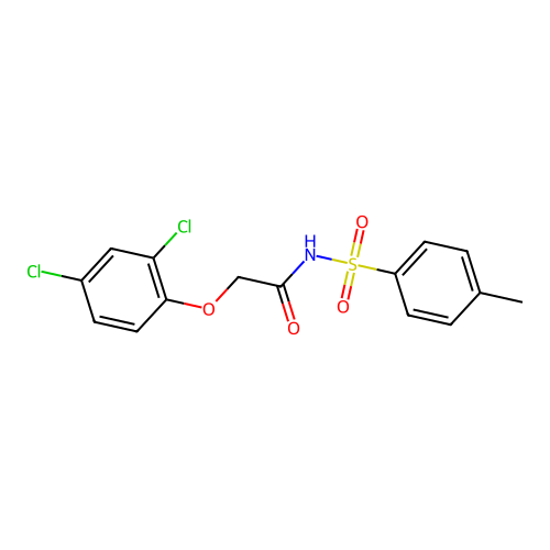 2-(2,4-dichlorophenoxy)-N-[(4-methylphenyl)sulfonyl]acetamide structure