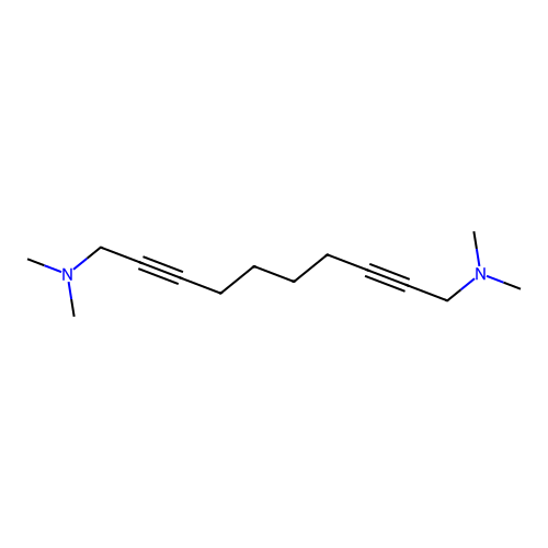 N,N,N',N'-tetramethyldeca-2,8-diyne-1,10-diamine structure