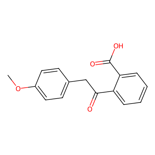 2-[2-(4-Methoxyphenyl)acetyl]benzoic acid structure