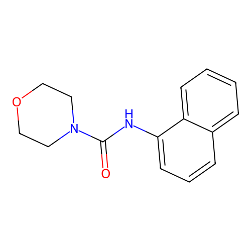 N-(naphthalen-1-yl)morpholine-4-carboxamide structure