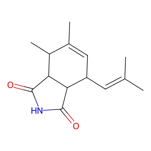 4,5-二甲基-7-(2-甲基丙-1-烯基)-3a,4,7,7a-四氢异吲哚-1,3-二酮 structure