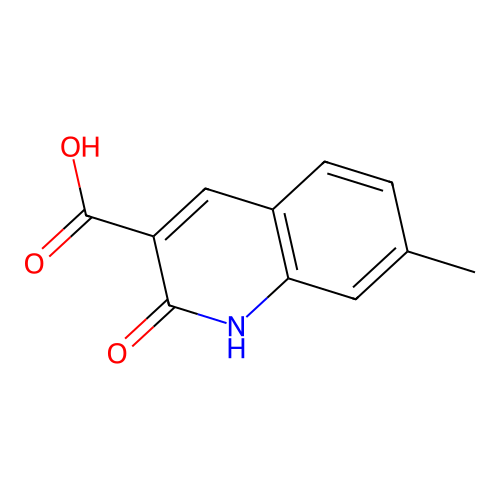 2-Hydroxy-7-methylquinoline-3-carboxylic acid structure
