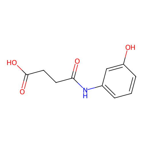 4-(3-Hydroxyanilino)-4-oxobutanoic acid structure