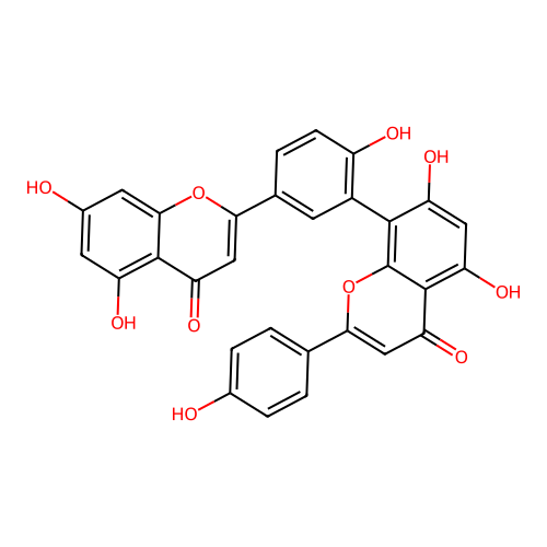 穗花杉双黄酮 structure