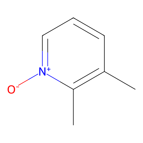 Pyridine, 2,3-dimethyl-, 1-oxide structure