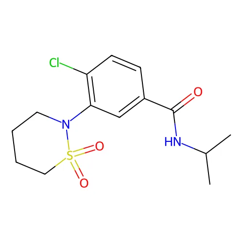 4-氯-3-(1,1-二氧代-1,2-噻嗪正-2-基)-N-(丙-2-基)苯甲酰胺 structure