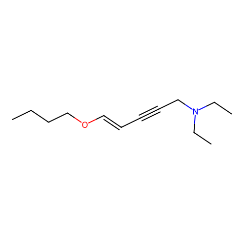 4-Penten-2-yn-1-amine, 5-butoxy-N,N-diethyl- structure