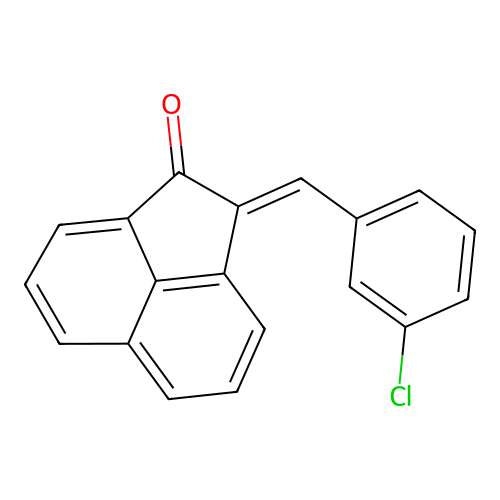 (E)-2-(3-chlorobenzylidene)acenaphthylen-1(2H)-one structure