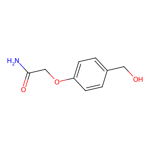 2-[4-(Hydroxymethyl)phenoxy]acetamide structure