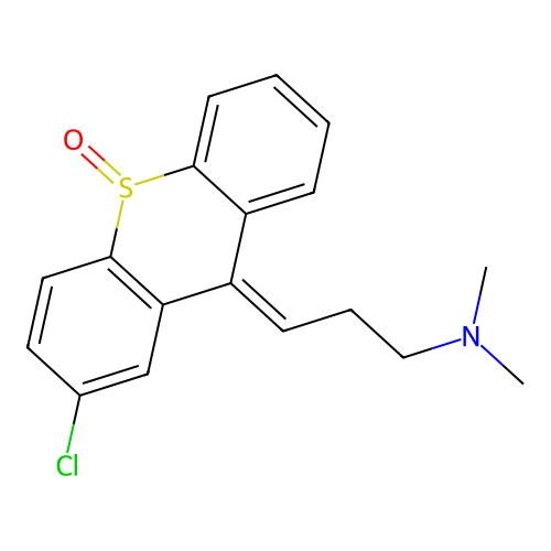 Chlorprothixene sulfoxide structure