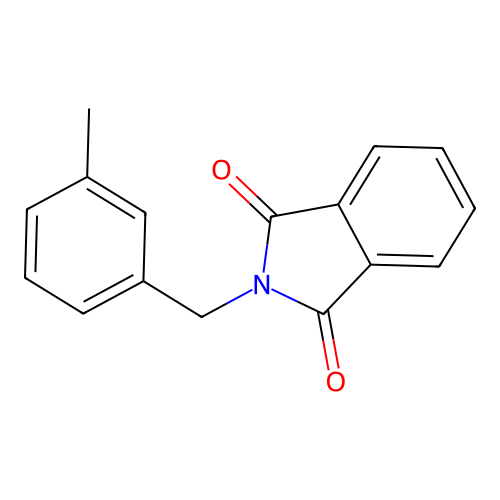 2-[(3-Methylphenyl)methyl]isoindole-1,3-dione structure