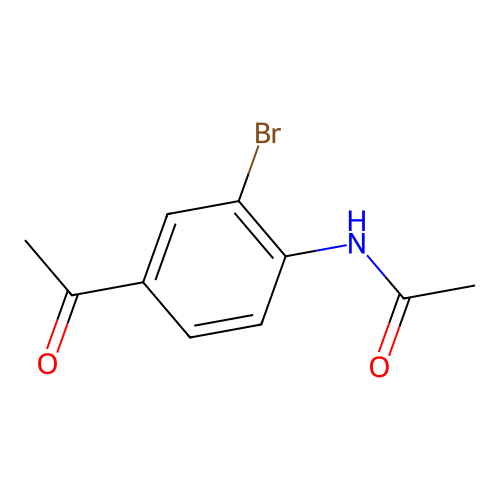 4'-Acetamido-3'-bromoacetophenone structure