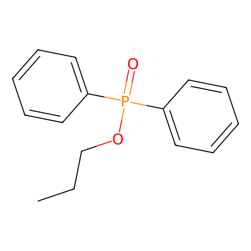 Propyl diphenylphosphinate structure