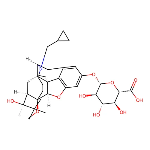 (2S,3S,4S,5R,6S)-6-[[(1S,2S,6R,14R,15R,16R)-5-(环丙基甲基)-16-[(2S)-2-羟基-3,3-二甲基丁烷-2-基]-15-甲氧基-13-氧杂-5-氮杂六环[13.2.2.12,8.01,6.02,14.012,20]二十-8(20),9,11-三烯-10-基]氧代]-3,4,5-三羟基氧杂环己烷-2-甲酸 structure
