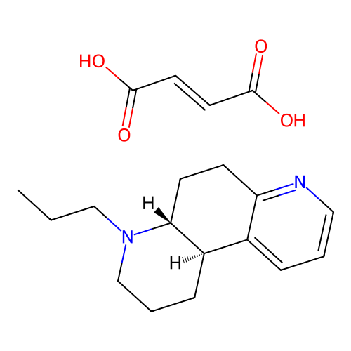 4,7-Phenanthroline, 1,2,3,4,4a,5,6,10b-octahydro-4-propyl-, maleate, trans- structure