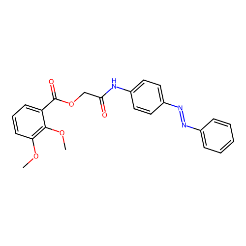 [2-oxo-2-(4-phenyldiazenylanilino)ethyl] 2,3-dimethoxybenzoate structure