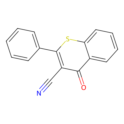 4-Oxo-2-phenylthiochromene-3-carbonitrile structure
