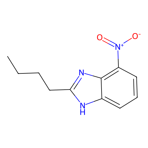 2-butyl-4-nitro-1H-benzimidazole structure