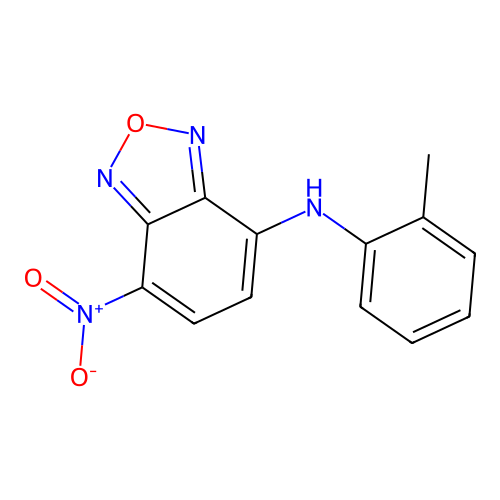 N-(2-methylphenyl)-7-nitro-2,1,3-benzoxadiazol-4-amine structure