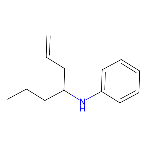 Phenyl-(1-propyl-but-3-enyl)-amine structure