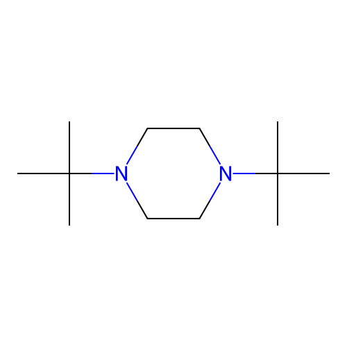 1,4-Ditert-butylpiperazine structure